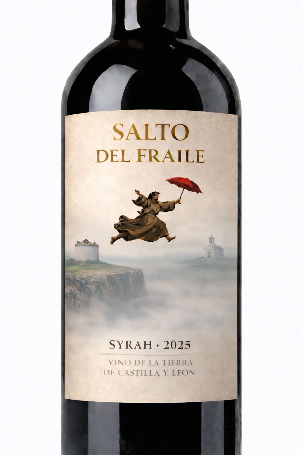 Etiqueta frontal Salto del Fraile Syrah 2025